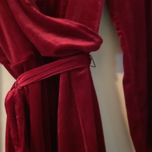 Wrap dress Nine West  size xL nwt  burgundy - Picture 4 of 7